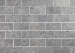 Luonnonkivilaatta Qualitystone Light Grey Marble Tile, 100x200mm