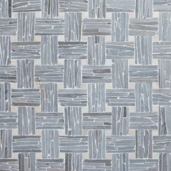 Luonnonkivimosaiikki Qualitystone Parquet, liuskekivi ja marmori verkolla, 300 x 300 mm