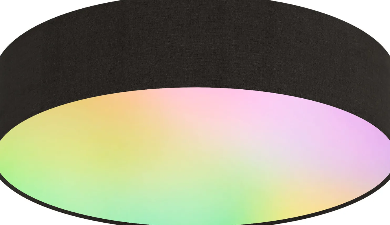 Älykattoplafondi Calex Smart Ø30cm RGB + 3000-6500K musta