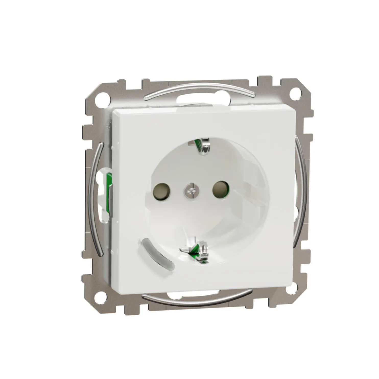 Älypistorasia Schneider Electric Wiser Exxact 1-osainen UPJ Zigbee valkoinen
