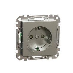 Älypistorasia Schneider Electric Wiser Exxact 1-osainen UPJ Zigbee metalli