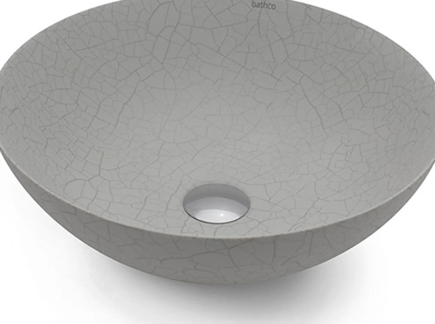 Malja-allas Bathco New Lys Craquele, Ø400mm, harmaa