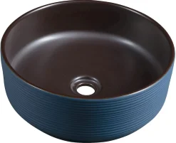 Malja-allas Interia Priori Ø410 mm, sininen/ruskea