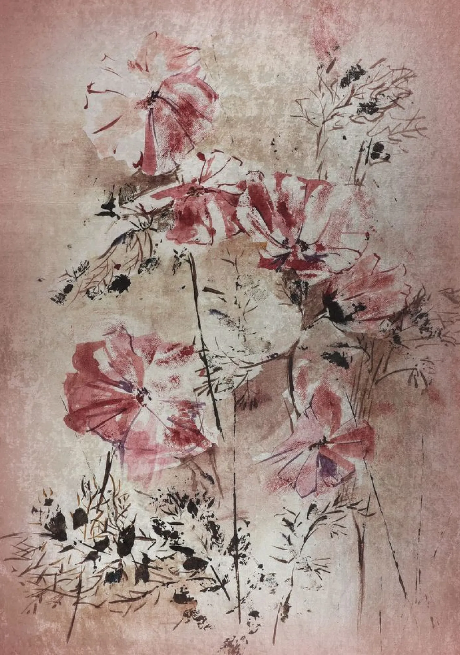 Matto Linento Mu150, 120x180cm, puuteriroosa