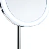 Meikkipeili Smedbo Outline Dual Light FK484EP Ø200 mm paristokäyttöisellä valolla kromi