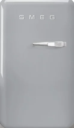 Minijääkaappi Smeg Retro FAB5LSV5, 40.4cm, 38 l, hopea, vasen