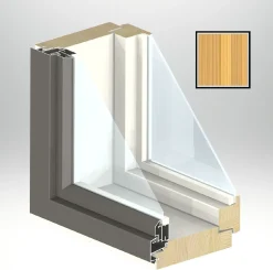Mökki-ikkuna HR-ikkunat MSAL SK, puu-alumiini, mittatilaus