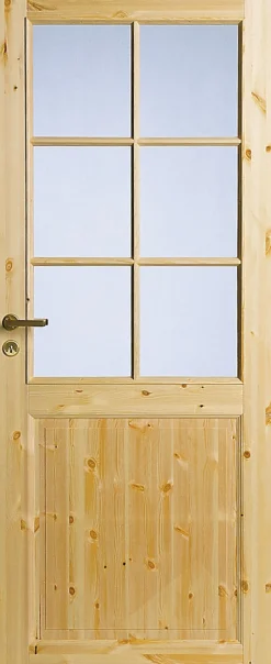 Mäntypeiliovi lasilla Swedoor Tradition 52 9-10x21 lakattu