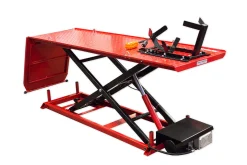 Moottoripyöränostin Hawk 455kg saksinostin-sähköhydraulinen