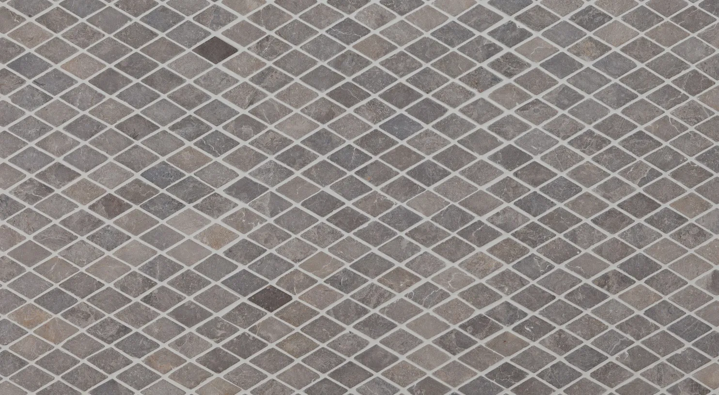 Mosaiikkilaatta Qualitystone Diamond Mini Light Grey, 35x55mm