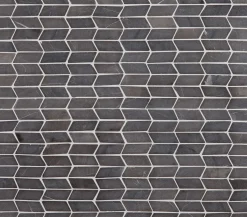 Mosaiikkilaatta Qualitystone Shevron Mini Grey, 25x60mm