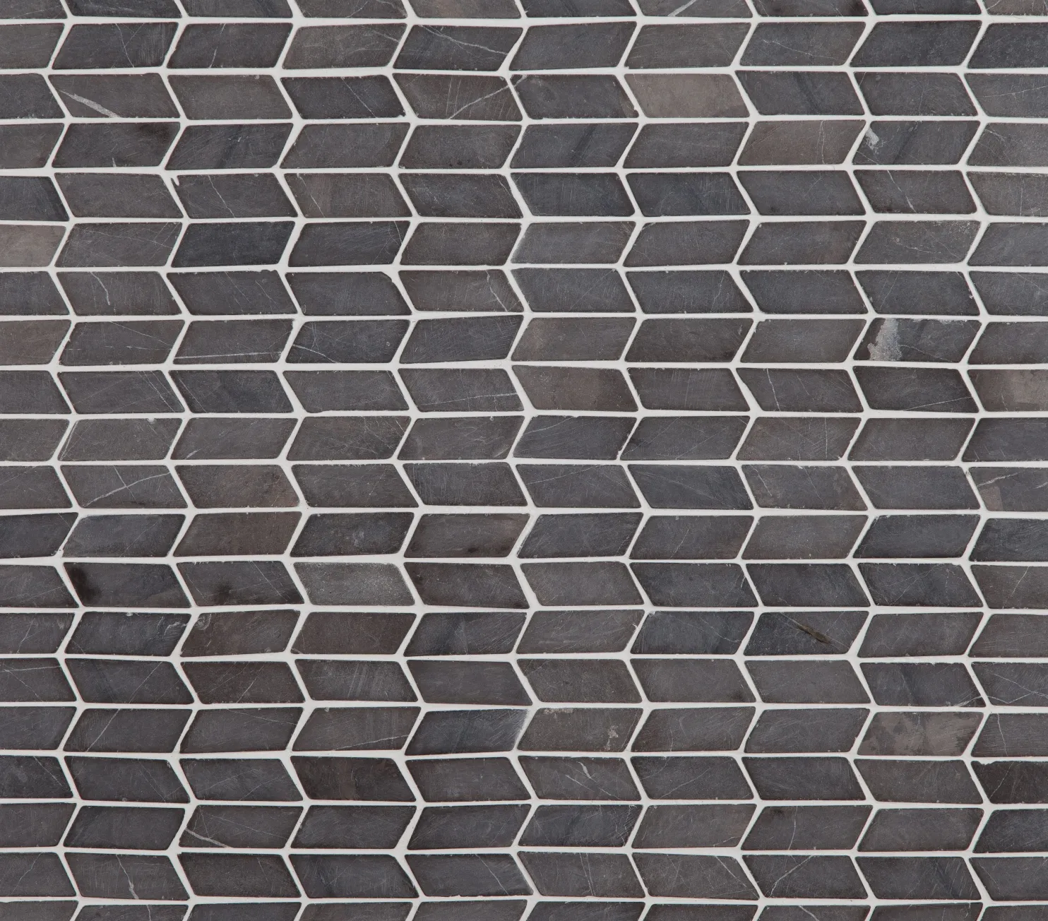 Mosaiikkilaatta Qualitystone Shevron Mini Grey, 25x60mm