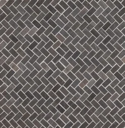 Mosaiikkilaatta Qualitystone Herringbone Grey Mini, 20x40mm
