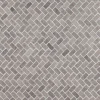 Mosaiikkilaatta Qualitystone Herringbone Light Grey Mini, 20x40mm