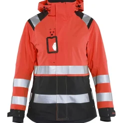 Naisten kuoritakki Blåkläder 4904 Highvis huomiopunainen/musta