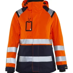Naisten kuoritakki Blåkläder 4904 Highvis huomio-oranssi/sininen