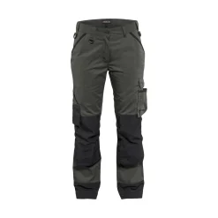 Naisten puutarhurin housut Blåkläder 7154 army green/musta