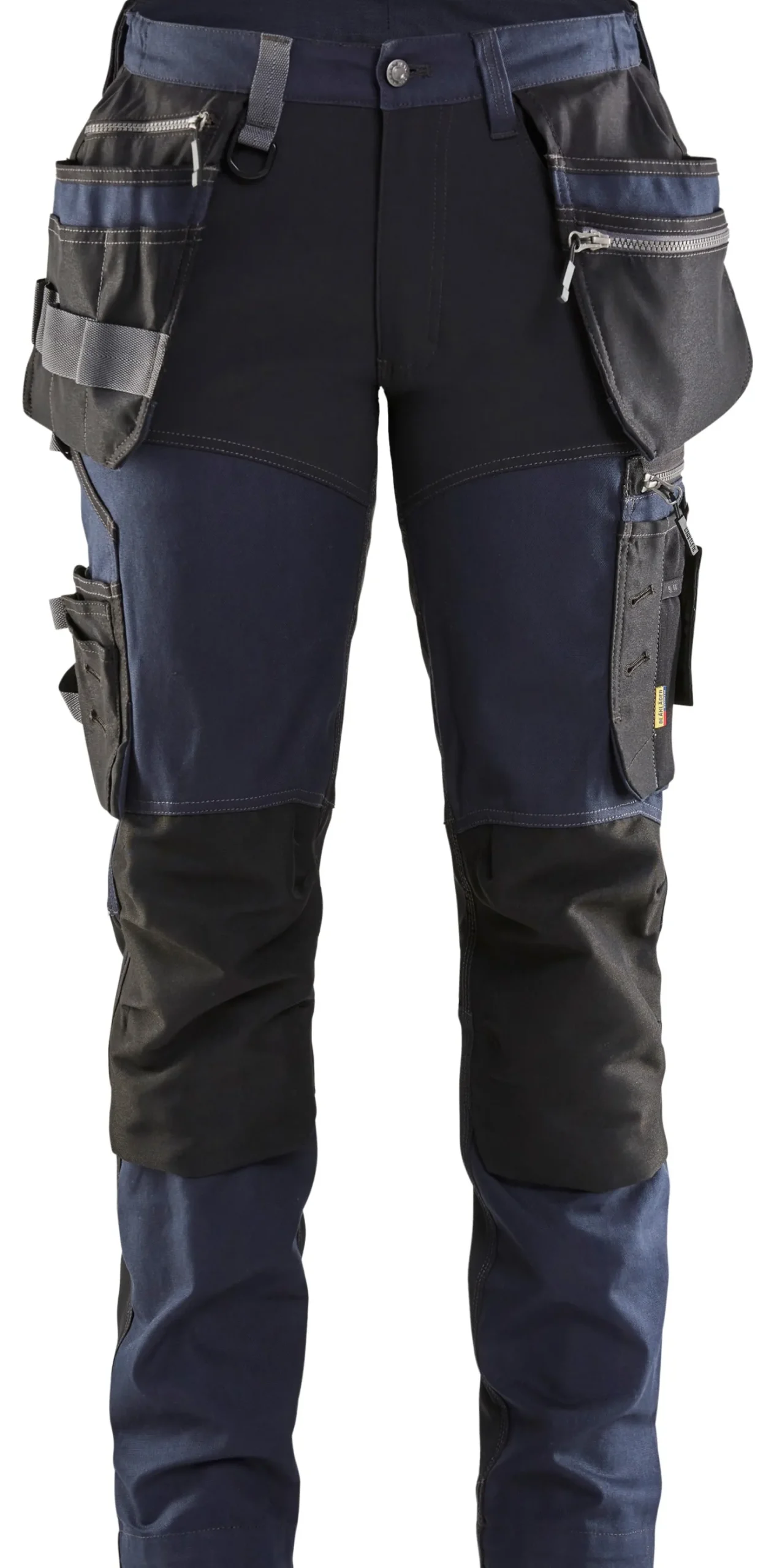 Naisten riipputaskuhousut Blåkläder 7115 Stretch tummansininen/musta