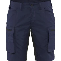 Naisten shortsit Blåkläder 7149 Stretch mariininsininen/musta