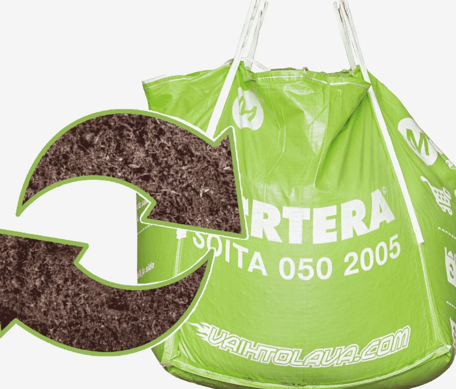 Nurmikkomulta Sortera Suursäkki M, 1000 L