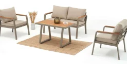 Oleskeluryhmä Linento Garden Parma, 4-istuttava, beige