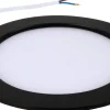Paneelivalaisin Led Energie 12W 3CCT Ø171mm, musta pyöreä, uppoasenteinen himmennettävä