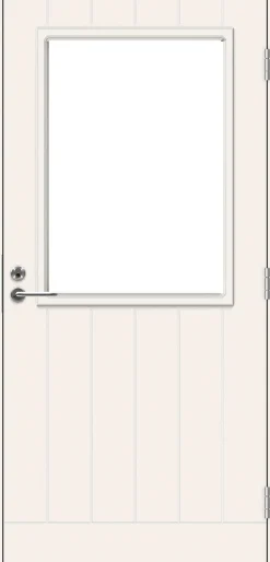 Parvekeovi Swedoor Balcony Eco Brahms 9x21 W12 karmi 130mm valkoinen oikeakätinen