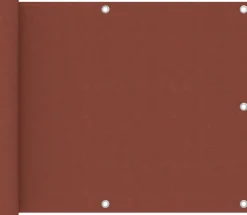 Parvekkeen suoja terrakotta 75x500 cm oxford kangas