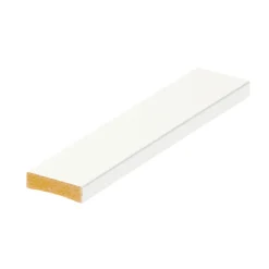 Peitelista Cent, 12x42mm, MDF, valkoinen, eri pituuksia