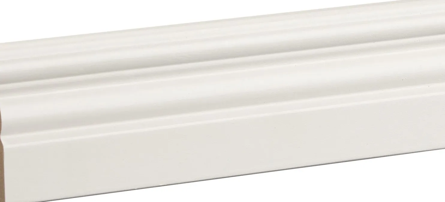 Peitelista/jalkalista Siparila Kumpu 15x68 mm puhtaanvalkoinen