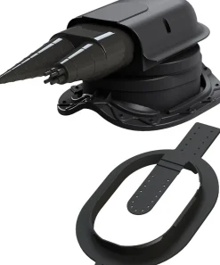 Peltikaton läpivienti Vilpe Solar Muotokate Click, musta