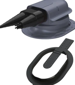 Peltikaton läpivienti Vilpe Solar Classic Click, eri värejä