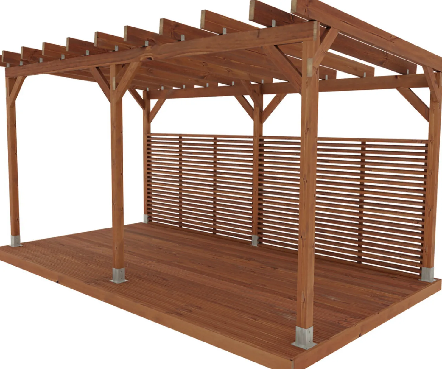 Pergola Miljöökoriste, ruskea, eri mittoja