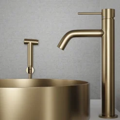 Pesuallashana Scandtap Steel Voyage High B Sand, bideesuihkulla, messinki