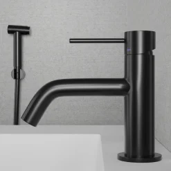 Pesuallashana Scandtap Steel Voyage B Shadow, bideesuihkulla, musta