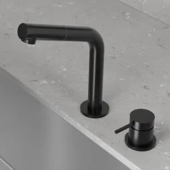 Pesuallashana Scandtap Steel Harmonized B2P Shadow, ulosvedettävä juoksuputki, musta