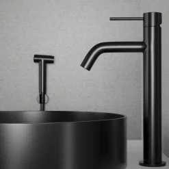 Pesuallashana Scandtap Steel Voyage High B Shadow, bideesuihkulla, musta