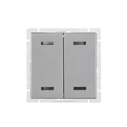 Pienjännitepainike ABB Impressivo, 4-osainen, 1A, 5-24V AC/DC, IP20, alumiini