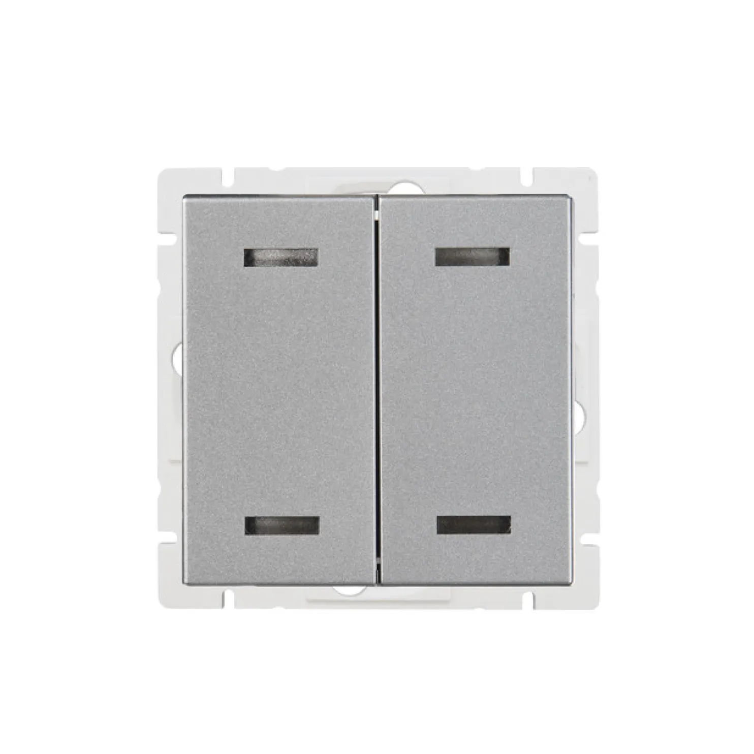 Pienjännitepainike ABB Impressivo, 4-osainen, 1A, 5-24V AC/DC, IP20, alumiini