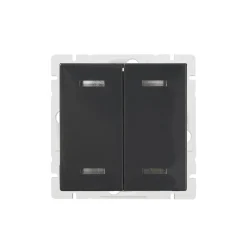 Pienjännitepainike ABB Impressivo, 4-osainen, 1A, 5-24V AC/DC, IP20, antrasiitti