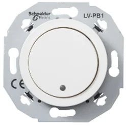 Pienjännitepainike Schneider Electric Renova,1-osainen, 12-30V DC, 12-24V AC, valkoinen