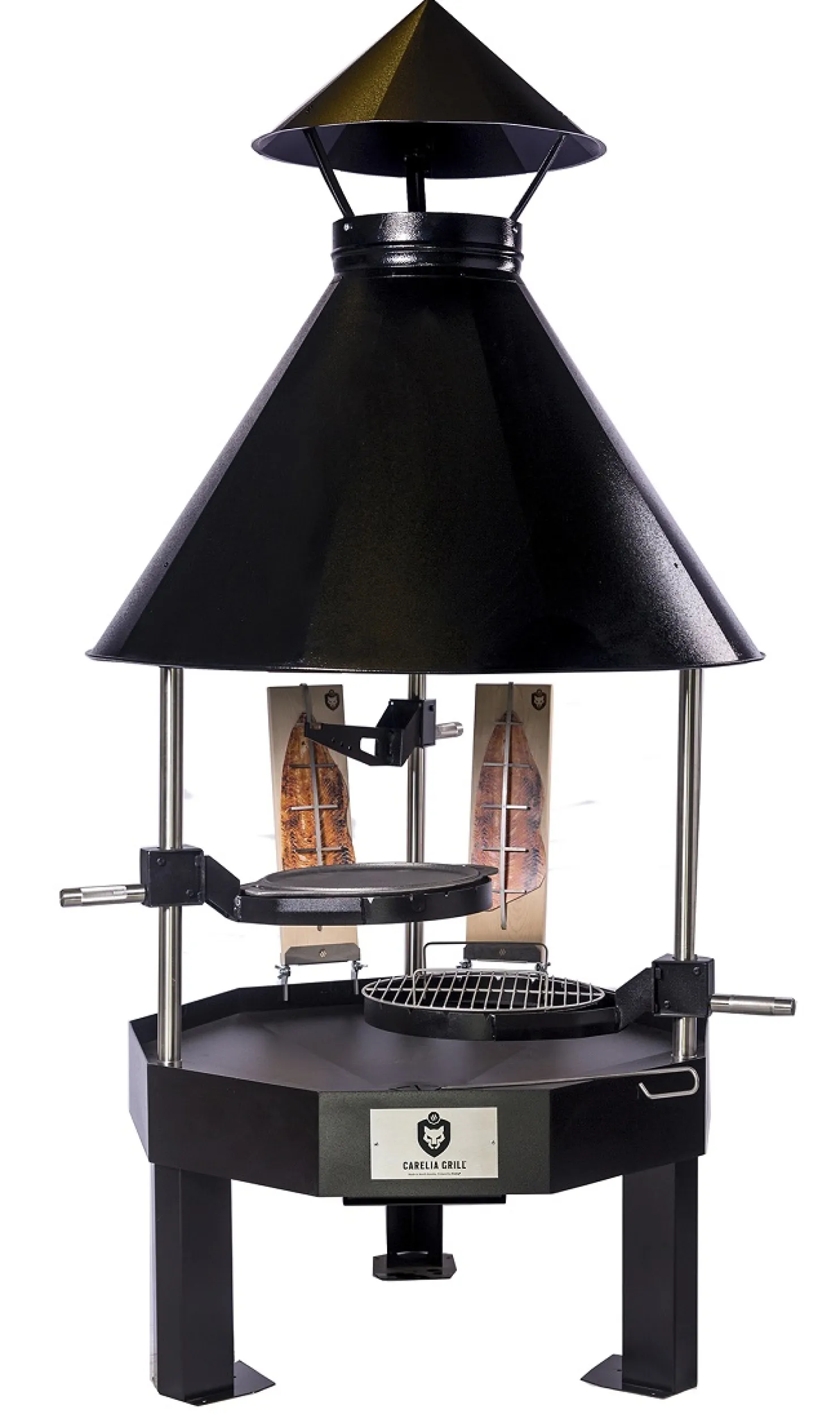 Pihagrilli Carelia Grill® 9K-100 Premium matala musta