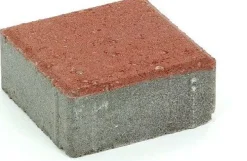 Pihakivi Rudus Kartanonoppa 60 138x138x60 mm sileä punainen