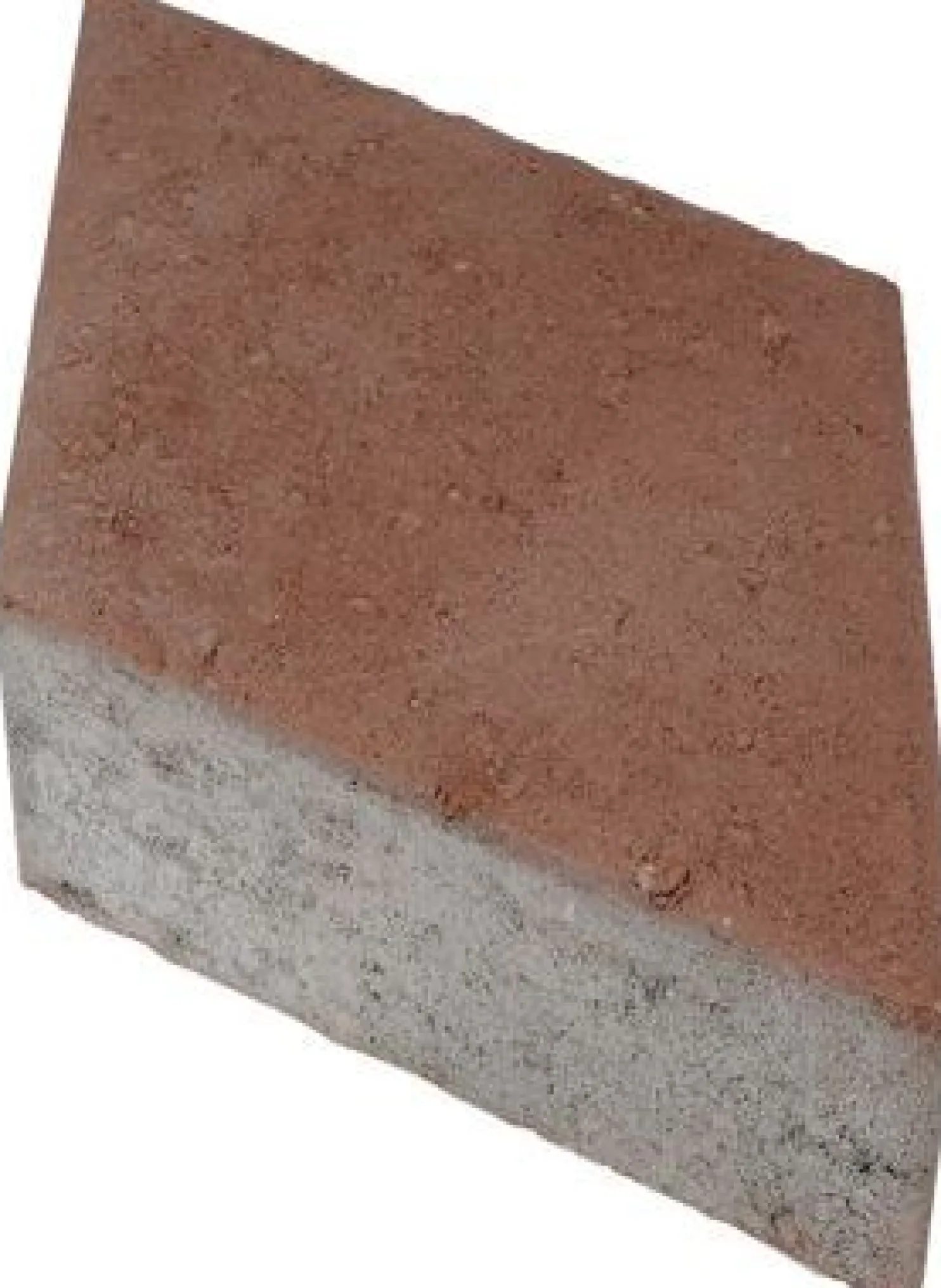 Pihakivi Rudus Rombakivi 80 334x197x80 mm sileä punainen