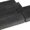 Pihakivisarja Rudus Piano-kivet 80 mm sileä hiili