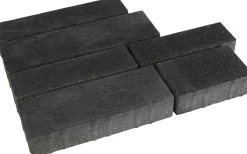 Pihakivisarja Rudus Piano-kivet 80 mm sileä hiili
