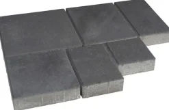 Pihakivisarja Rudus Roomalaiset isot kivet 80 mm sileä musta