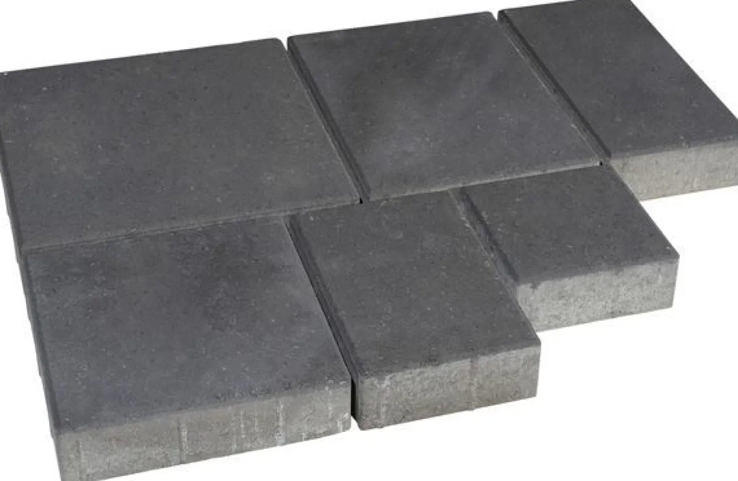 Pihakivisarja Rudus Roomalaiset isot kivet 80 mm sileä musta