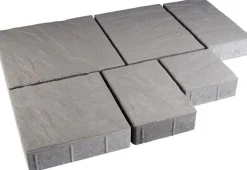 Pihakivisarja Rudus Roomalaiset isot kivet 80 mm profiloitu harmaa
