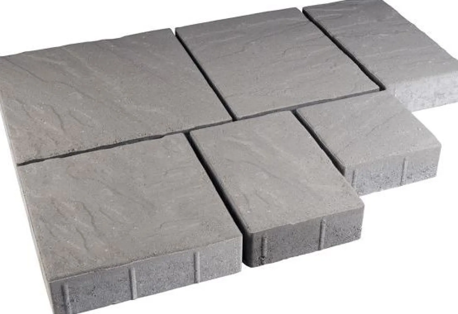 Pihakivisarja Rudus Roomalaiset isot kivet 80 mm profiloitu harmaa